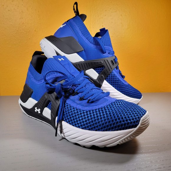 Under Armour Project Rock 4 Training Shoes Men's Size 8 3023695-400 Royal Blue - Picture 1 of 10